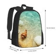 thumbnail image 4 of Hirioo Starfish And Seashell On The Beach for Minimalist Backpack Large Capacity Backpack Travel Backpack For School, 4 of 8