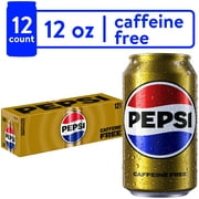 Pepsi Cola Caffeine Free Soda Pop, 12 fl oz, 12 Pack Cans