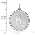 thumbnail image 3 of 925 Sterling Silver Dainty Letter A Initial Name Monogram Necklace Charm Pendant, 3 of 8