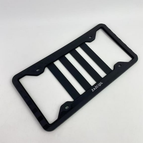 ZAZCQIL License plate frames,Silicone License Plate Frame, Black American Flag License Plate Frame, Rubber Licence Plate Frame Holder