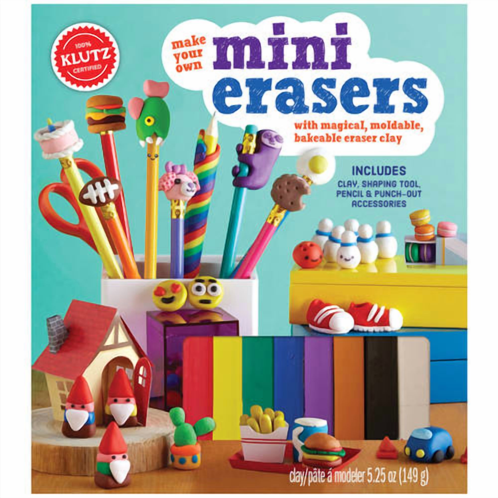 Klutz K803750 Make Your Own Mini Erasers Kit - Multicolor