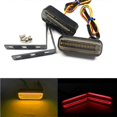 thumbnail image 2 of 1 Pair Motorcycle Indicator Lights LED Flowing Turn Signal Indicators Running DRL Light Dynamic Amb, 2 of 5