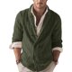 thumbnail image 2 of Cárdigan de punto para hombre, suéter de manga larga con solapa de color sólido para otoño e invierno, 2 of 6