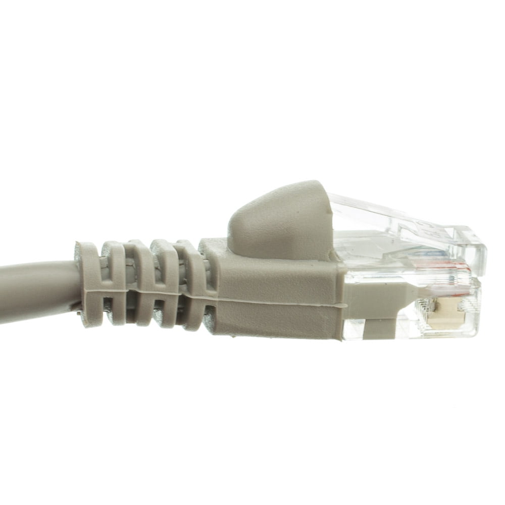Cat6 Gray Ethernet Patch Cable, Snagless/Molded Boot, 50 foot