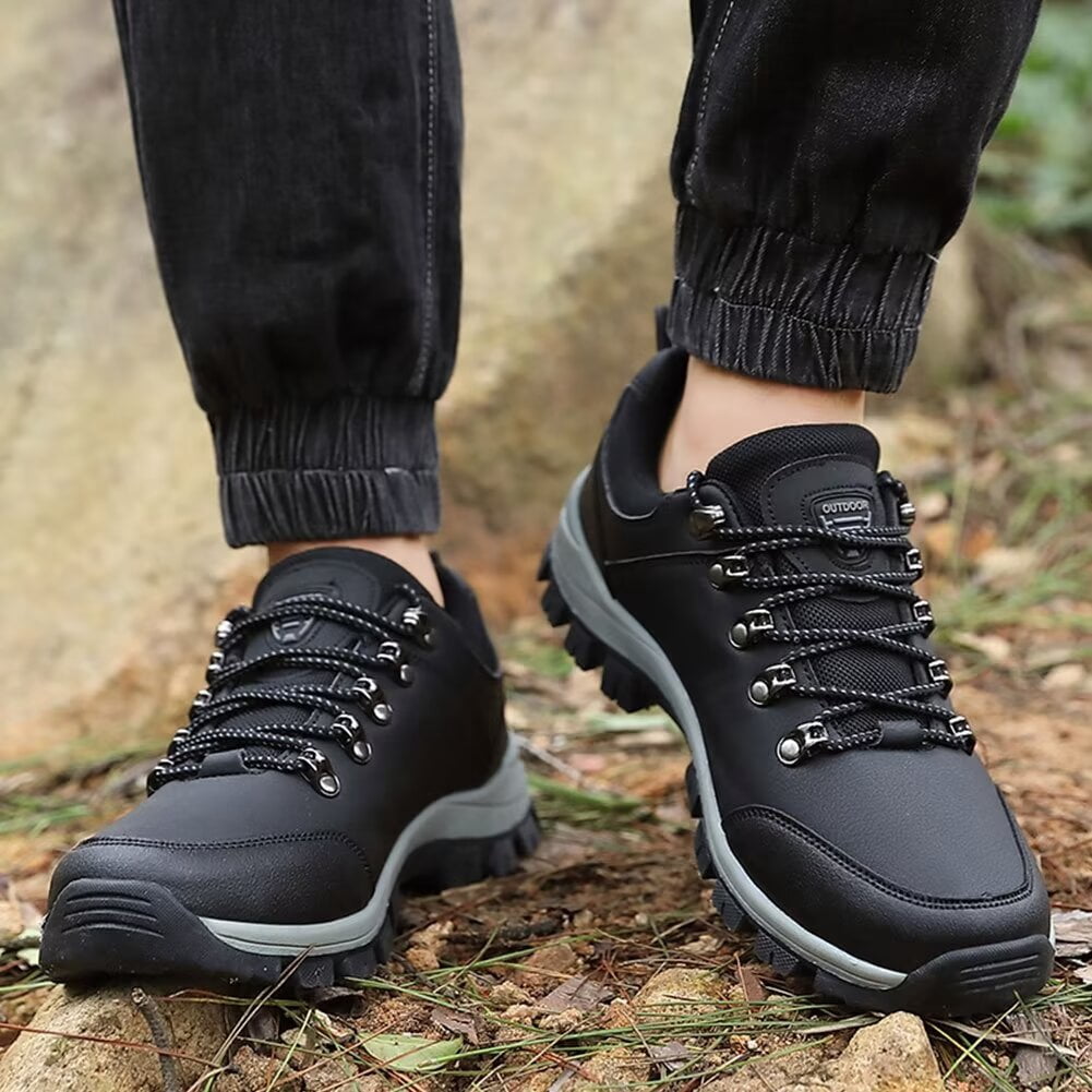 Mens Sneakers Leather Running Shoes Trainers Sneaker Casual Hiking Shoes