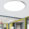 thumbnail image 1 of Lámpara de techo LED de 18 W | Lámpara empotrada de 9 pulgadas | 3200 lúmenes súper brillantes | 5000K Luz diurna blanca | Perfil bajo de plástico moderno para dormitorio, cocina, baño, pasillo, 1 of 8