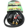 thumbnail image 3 of ProX XC-DRXM10 10' Dual RCA-M to Dual XLR3-M Unbalanced High Performance Audio Cable, 3 of 4