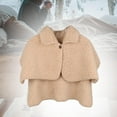 thumbnail image 1 of Chal de felpa con hombros para mujer, capa térmica de lana, chal corto, Poncho, protección de hombros para invierno, capa cálida para cuello y hombros Yinane Mantón cálido, 1 of 8