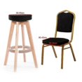 thumbnail image 4 of 3 Pack Elastic Stretch Chair Seat Cover Wedding Dining Room Chair Slipcover, 4 of 5