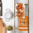 thumbnail image 3 of Sm:)e Maple Leaves Pumpkins Orange Fall Kitchen Dish Towels Set of 2, Soft & Absorbent Washcloth 18x26 Inch, 3 of 6