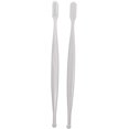 thumbnail image 1 of 2pcs Toothbrush Whiten Tooth Super Soft Bristle Remove Tongue Plaque Teeth Brush Infant Training Toothbrush for Baby Infants Home White, 1 of 8