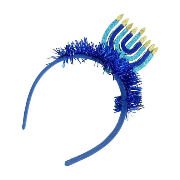 Zeiwohndc Menorah Headdress Menorah Headwear Hair Decoration Hairband Party Supplies