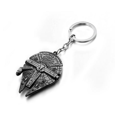 - Movie Star Wars Millennium Falcon Spaceship Alloy Pendant Keychain