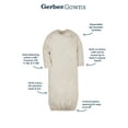 Gerber Baby Boy Gowns, 3Pack (0/6 Months)