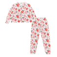 thumbnail image 4 of SCRAWLGOD Strawberry Women's Pjs Long Sleeve 2 Piece Outfits for Women Lounge Sets Size XL Drawstring Woman Pajamas Set Breathable Pj for Women Fall, 4 of 7