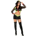 thumbnail image 4 of Leg Avenue Women's Five Alarm Fire Fighter Halloween Costume, Black, Medium, 4 of 5