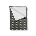 thumbnail image 2 of Floral Soft Flannel Fleece Throw Blanket, Pale Blue Spring Flowers with Leaves on Branches Vertical Wavy Pattern, Cozy Plush for Indoor and Outdoor Use, 50" x 60", Black Pale Blue Cream, by Ambesonne, 2 of 6