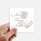 thumbnail image 1 of Flores,sol,sonrisa. Adhesivo Cuadrado Impermeable Adhesivo Papel Tapiz Calcomanía Coche, 1 of 1