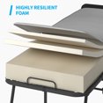 thumbnail image 5 of Mjkone Folding Bed with 5 Inch Foam Mattress, Twin Size Portable Bed, 75" x 31" Space Saving Fold Up Bed for Easy Storage, Foldable Bed Frame with 4 pcs Lockable Wheels, 5 of 9