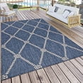 thumbnail image 2 of LR Resources SEADE81875AWT5370 Tapis Rectangle Extérieur Intérieur Noeud Nautique, 2 of 8