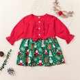thumbnail image 2 of LWNYDPLSD Christmas Dresses for Girls 12-14 Girls Christmas Dress Size 14-16 Teen Christmas Black Party Dress 14/16 Girls Clothes Kids Thanksgiving, Red 6-12 Months, 2 of 7
