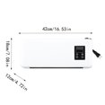 thumbnail image 3 of Summer Essential-Miniature Wall Mounted Air-Curtain Fan 2 In 1 Desk Fan Bladeless Wall Mount Fan Oscillating For Bedroom Air-Circulator Fan With Remote For Home Offices Bedroom, 3 of 9
