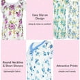 thumbnail image 6 of JEFFRICO Womens 2 Pack Nightgowns Short Sleeve Sleepwear Soft Pajama Dress Nightshirts, 6 of 7