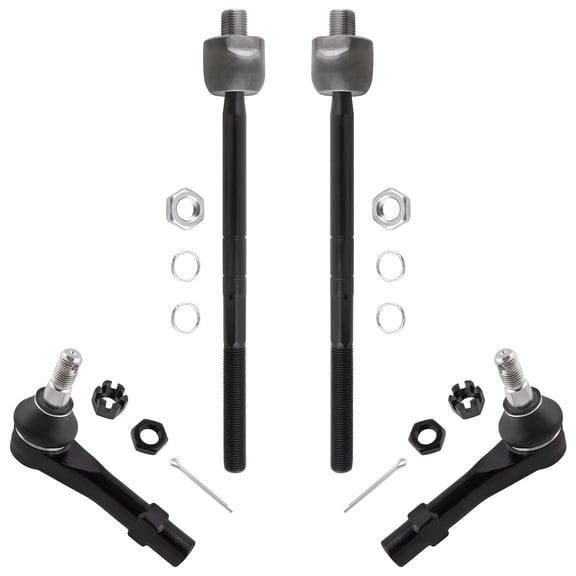 BOXI 4pcs Front Inner Outer Tie Rod Ends Fit for Ford Explorer 1998-2001 Ranger 1998-2011 / for Mazda B2300 B2500 B3000 B4000 1998-2009 / for Mercury Mountaineer 1998-2001 | Replace ES3461 EV317
