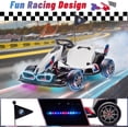 thumbnail image 3 of 24V 9AH Electric Go Kart with Adjustable Seat,Licensed BMW 7.5 MPH Drift Kart for Kids Age 6-12, 2 * 200W Motors, Drift Mode and 2 Speed， White, 3 of 10
