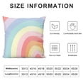 thumbnail image 5 of Shiartex Rainbow Pastel Colors Pillow Cases with Zipper Home Decor for Living Room Bedroom Bed Cushion Outdoor for Car Couch Bedroom All Year Round Suitable Pillow Case 1PC 24x24in, 5 of 5