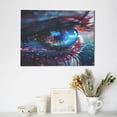 thumbnail image 6 of Gukieu Modern Colorful Eyes Print Horizontal Canvas Decorative Painting 12x16 Inch Shrinkage Resistant Frame Hanging Home Wall Art Decor, 6 of 6