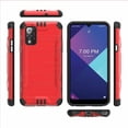 thumbnail image 2 of Kaleidio Case For Wiko Ride 3 [Combat Armor] Brushed Metallic Impact [Shockproof] Protector Hybrid Cover [Red/Black], 2 of 4