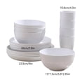thumbnail image 2 of Generic Bowl Plates Cup Tableware 16 Piece Solid Color Household Plastic Drop Resistants Tableware Set, 2 of 5