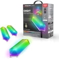 thumbnail image 1 of Monster Digit – Kit de Démarrage de Panneaux LED 3D, 3 Panneaux Modulaires, Éclairage Intelligent Wi-Fi, RGB, Commande Vocale, Réactif au Son – MLB7-1035-CAN, 1 of 7
