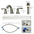 thumbnail image 6 of Yiwa Bathroom Sink Faucet 3 Hole with Stainless Steel Pop up Drain and cUPC Lead-Free Hose, Gun-Gray, 6 of 6