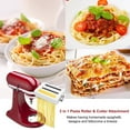 thumbnail image 4 of kurtrusly Machine à Spaghetti Accessoire Rouleau à Nouilles Outils de Cuisine Multifonctionnels 2 en 1/presse à Nouilles, 4 of 6