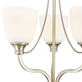 thumbnail image 3 of Millennium Lighting  Alberta Chandelier with Frosted Glass Shades Modern Gold 3 3 Lights Gold, 3 of 4