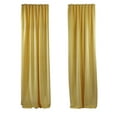 thumbnail image 5 of 3S Brother's Solid Luxury Matte Velvet Soft Curtains Set of 2 Panels Hanging Back Tap & Rod Pocket Home Décor Bedroom Kitchen Office Windows Room Darkering ( Banana-52"x120"), 5 of 6