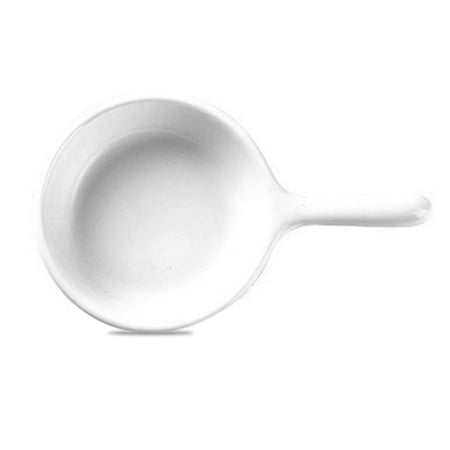 

3Pcs Dipping Dish with Handle Ceramic Soy Sauce Ginger Garlic Seasoning Plates Container Home Kitchen Decoration Dinnerware White