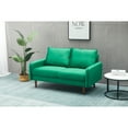 thumbnail image 3 of Kingway Furniture Aurora Velvet Living Room Loveseat in Green, 3 of 6