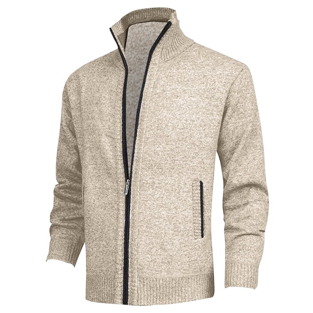 Styesk Vestes pour Hommes Mode Décontractée Chandail-Over Couleur Unie Manches Longues Sans Capuche Tenue Décontractée