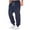 04#Navy, variant on Men's Sweatpants Heavyweight Cotton Tapered Joggers Workout Running Sweat Pants with Pockets Navy S