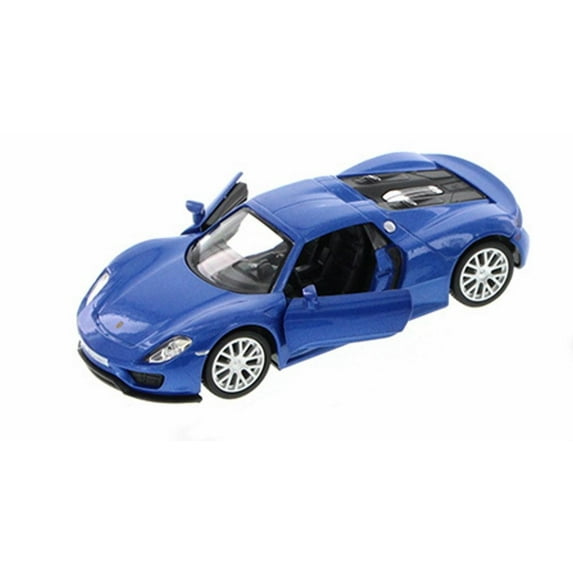 Porsche 918 Spyder, Blue - Showcasts 555030 - 1/36 Scale Collectible Model Toy Car (Brand New, but NOT IN BOX)