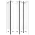 thumbnail image 4 of vidaXL 5-Panel Room Divider White 200x220 cm Fabric, 4 of 5