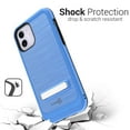 thumbnail image 6 of CoverON Apple iPhone 12 Case / iPhone 12 Pro Case (6.1"), Slim Metal Kickstand Rugged Dual Layer Phone Cover, Blue, 6 of 7