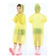 thumbnail image 7 of LIIPEE Baby Rain Wear Solid Color Long Sleeve Hooded Button Down Rain Jacket Kids Casual Birthday Wedding Weekend Raincoats,Yellow,One Size, 7 of 7