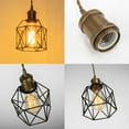 thumbnail image 3 of KAYYELAMP Black Metal Cage Shade Hanging Light E26 Copper Base Adjusted Cord Droplight Vintage Pendant Light for Kitchen Island Sink Home(No Bulb), 3 of 5