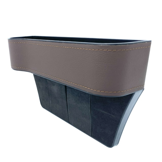Relleno de espacio para asiento de coche Organizador de cuero de PU lateral del asiento de Abanopi Organizador de asiento de coche