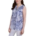 thumbnail image 3 of NY Collection Sleeveless Pintucked Blouse, 3 of 3