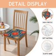 thumbnail image 2 of Pioneer Flower Seat Covers for Dining Room Chairs Set Of 4,Stretch Printed Washable Chair Seat Cover with Elastic Ties and Button,Removable Waterproof Couch Cushion Covers, 2 of 6
